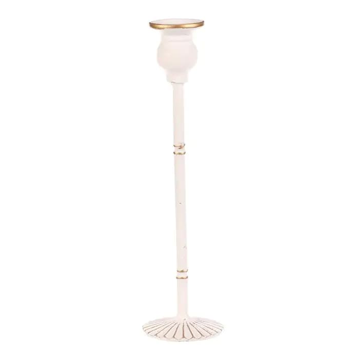 Autronic Svícen kovový 30 cm FUP543 - bílý - náhled 4