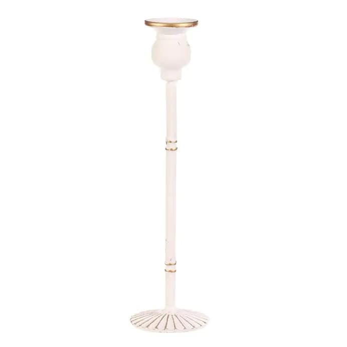 Autronic Svícen kovový 30 cm FUP543 - bílý - náhled 5