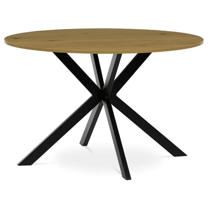 Autronic Kulatý jídelní stůl HT-F4120 OAK