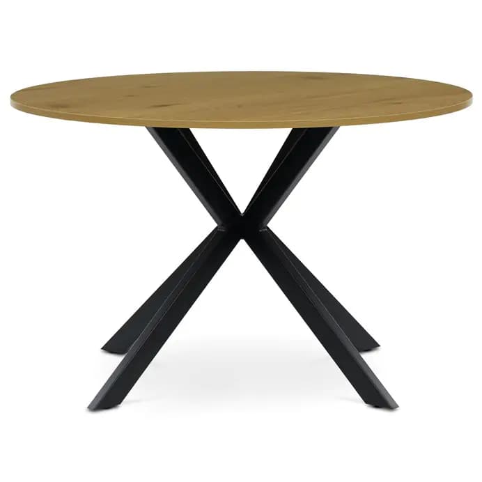 Autronic Kulatý jídelní stůl HT-F4120 OAK - náhled 2