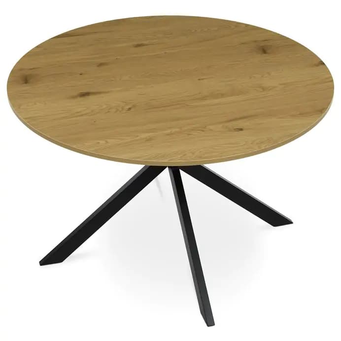 Autronic Kulatý jídelní stůl HT-F4120 OAK - náhled 4