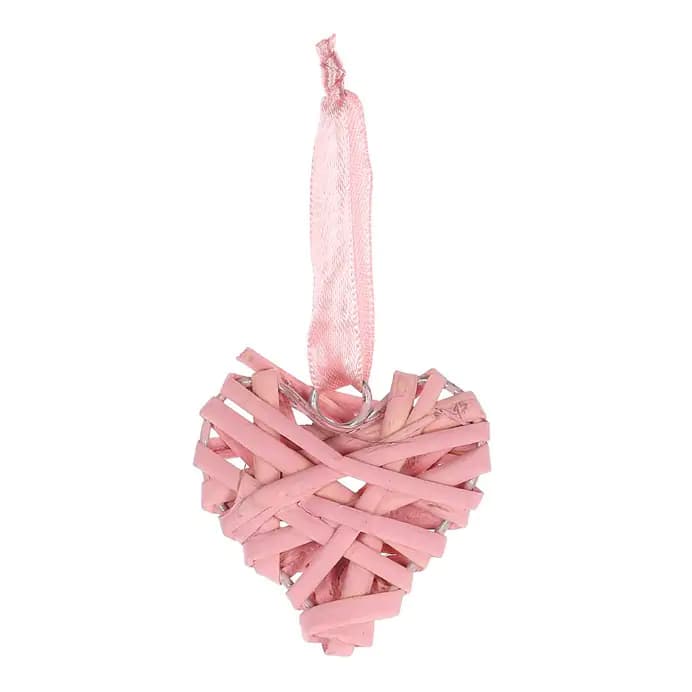 Autronic Srdce proutěné OC3772-PINK