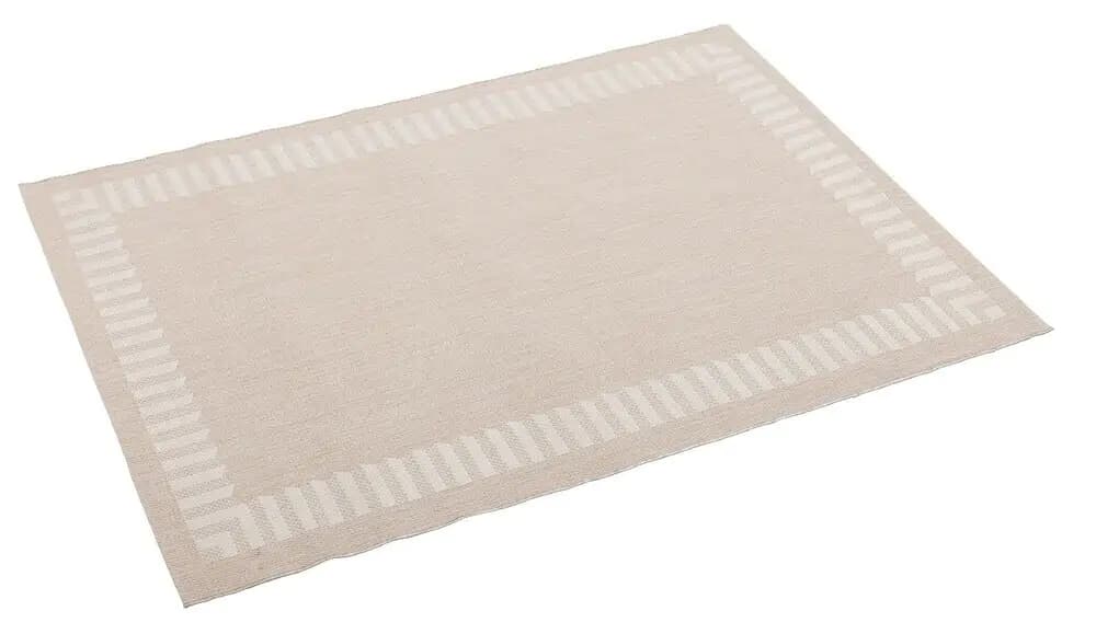 KETTLER Venkovní koberec FRAME 160x230 cm - béžová / šedá