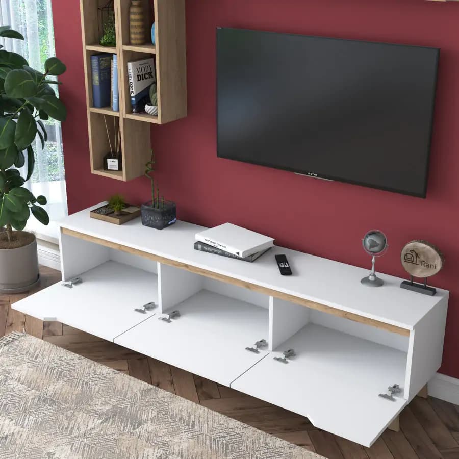 Casarredo Obývací stěna TERMOLI - ořech/bílá - náhled 5