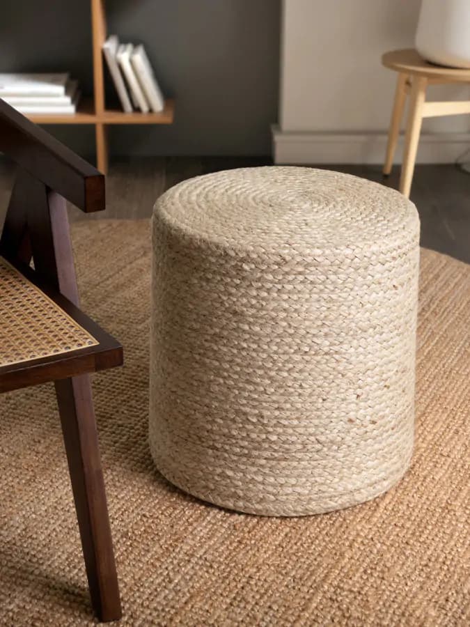 Hanse Home Taburet JUTTA POUF 106236 Ivory 40x40 cm - náhled 2