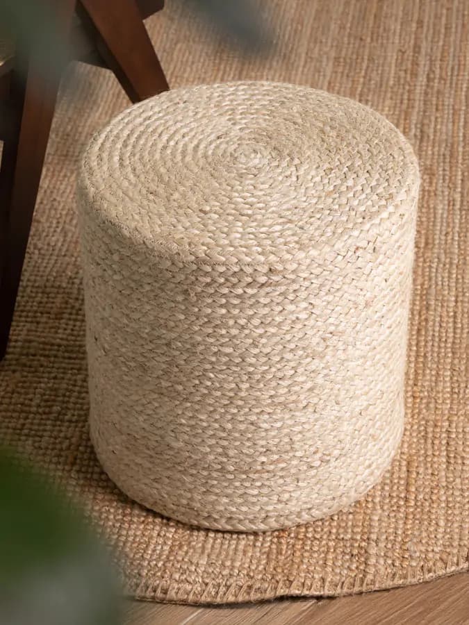 Hanse Home Taburet JUTTA POUF 106236 Ivory 40x40 cm - náhled 3