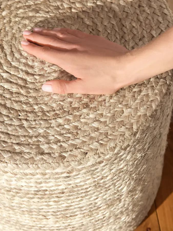 Hanse Home Taburet JUTTA POUF 106236 Ivory 40x40 cm - náhled 4