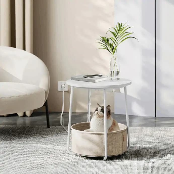 Autronic Chytrý odkládací stolek AKF-E1028 WT - náhled 2
