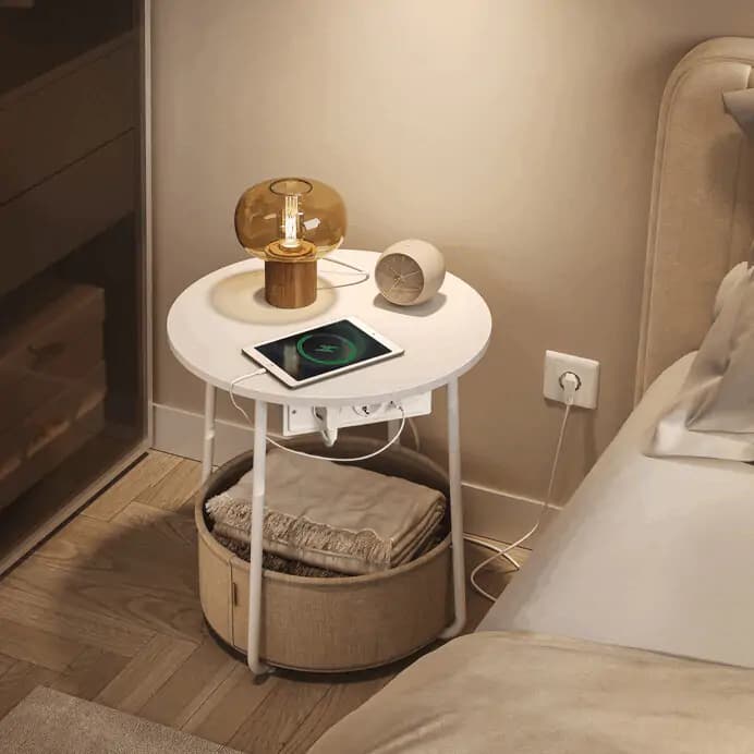 Autronic Chytrý odkládací stolek AKF-E1028 WT - náhled 3