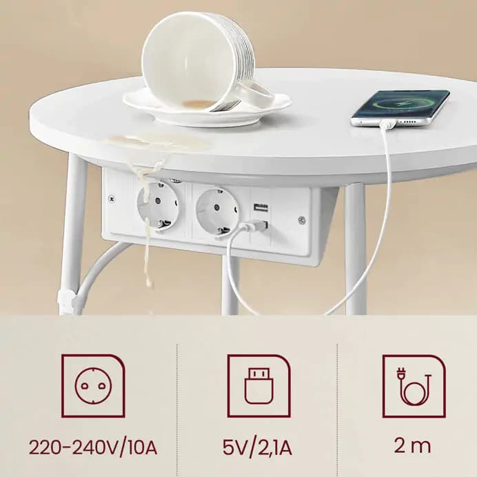 Autronic Chytrý odkládací stolek AKF-E1028 WT - náhled 4