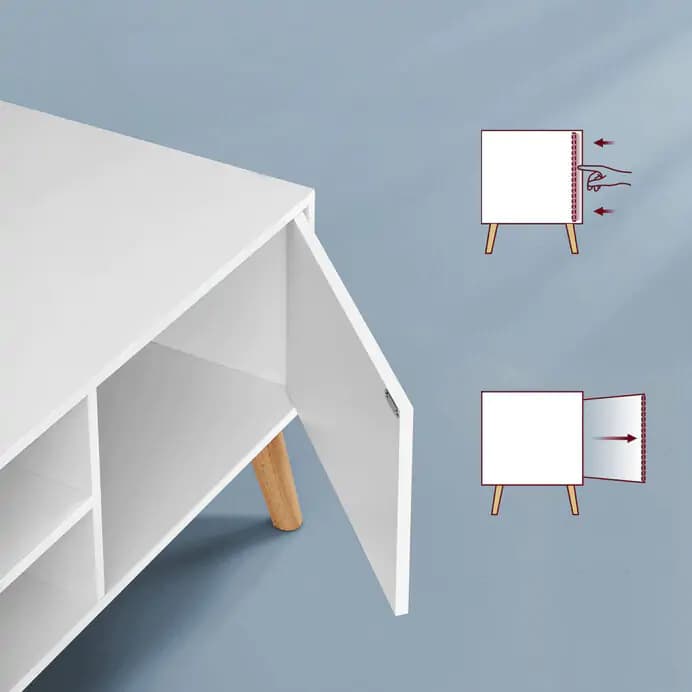Autronic TV stolek AKF-E1146 WT - bílá - náhled 5