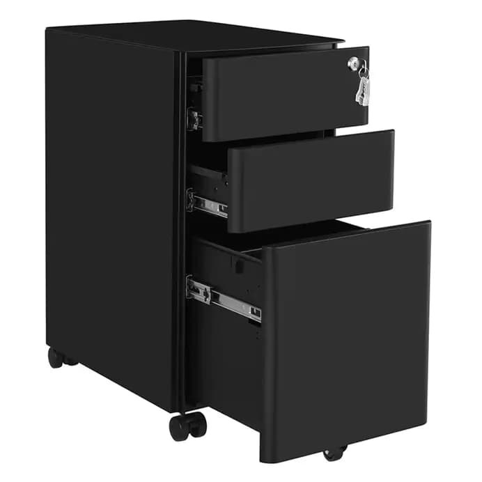 Autronic Kancelářský kontejner AUK-E1130 BK - černá - náhled 3