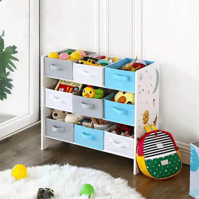 Autronic Regál na hračky AUR-E1033 WT - náhled 2