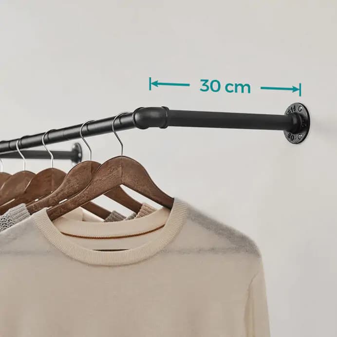 Autronic Nástěnný věšák AUV-E1067 BK sada - náhled 5