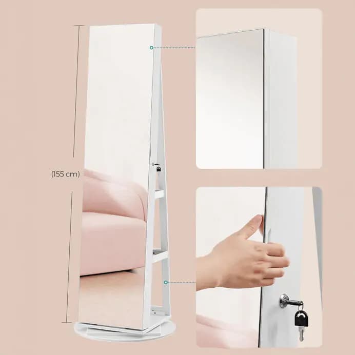 Autronic Zrcadlo AZR-E1207 WT - bílá - náhled 4