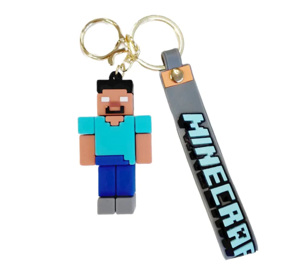 Bagito Dětská klíčenka Minecraft Steve Pixel PKBA2355