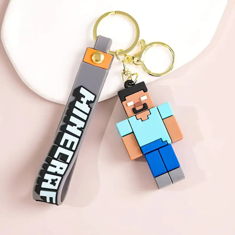Bagito Dětská klíčenka Minecraft Steve Pixel PKBA2355 - náhled 3