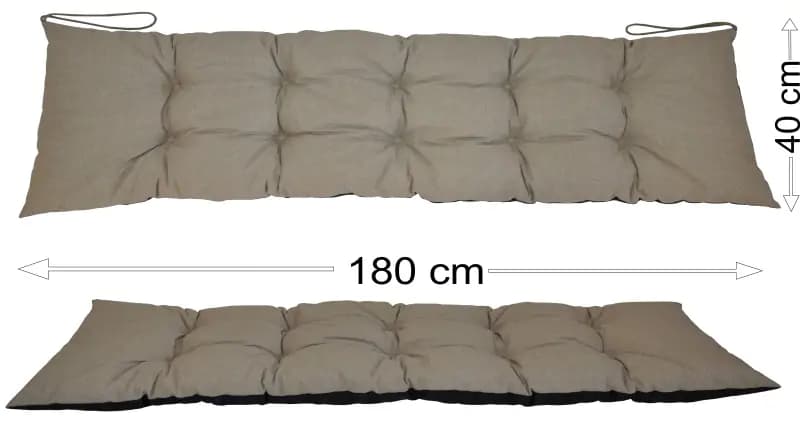 Axin Trading Podsedák 180x40 - tmavě béžový melír - náhled 3