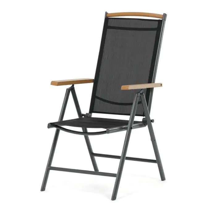 Autronic Zahradní skládací křeslo AZC-W1408 GREY