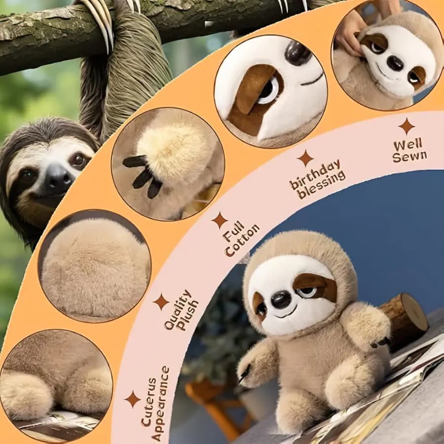 Plush Plyšová hračka Lenochod PHPL2112 - náhled 3