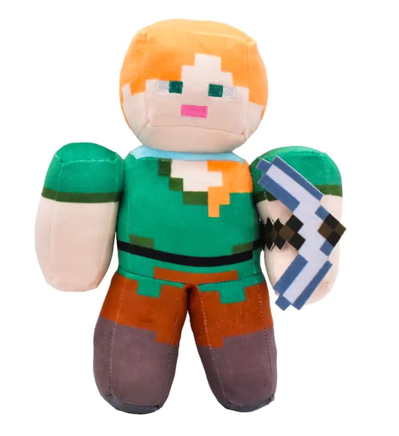 Plush Plyšová hračka Minecraft Alex s krumpáčem PHPL2166