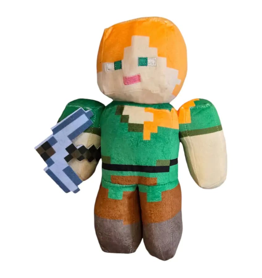 Plush Plyšová hračka Minecraft Alex s krumpáčem PHPL2166 - náhled 3