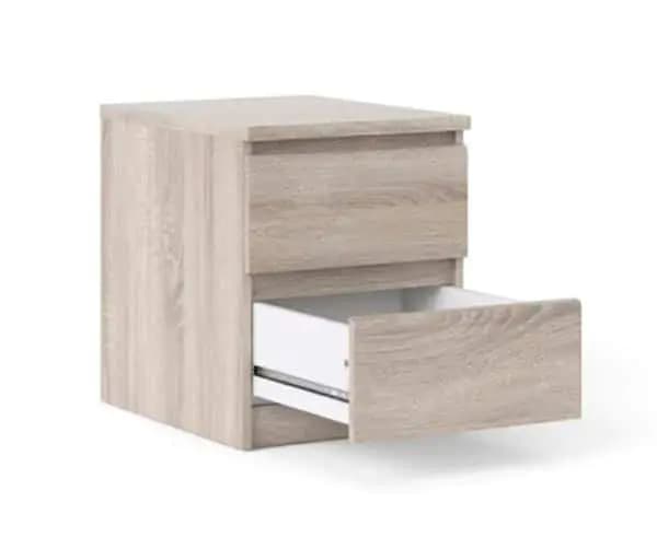 Falco Noční stolek Simplicity 2s černý woodgrain - náhled 4
