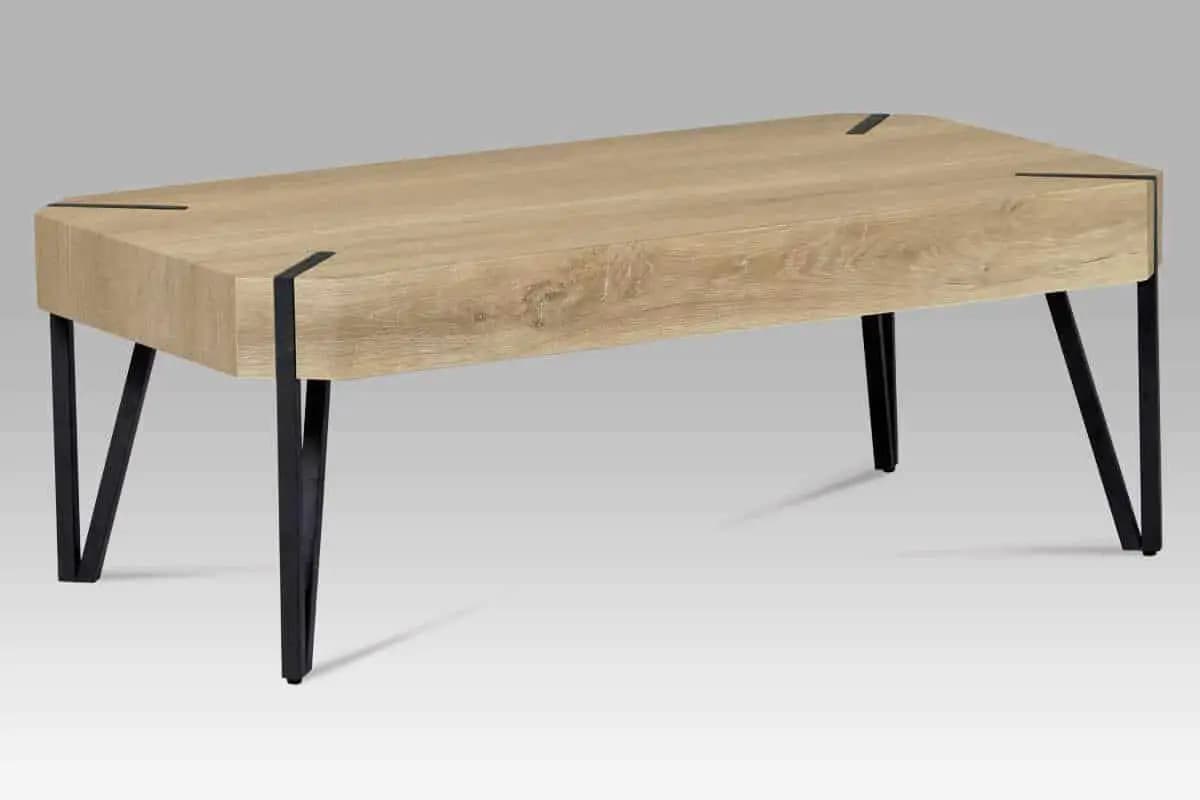 Autronic Konferenční stolek AHG-241 OAK2 - bělený dub - náhled 4