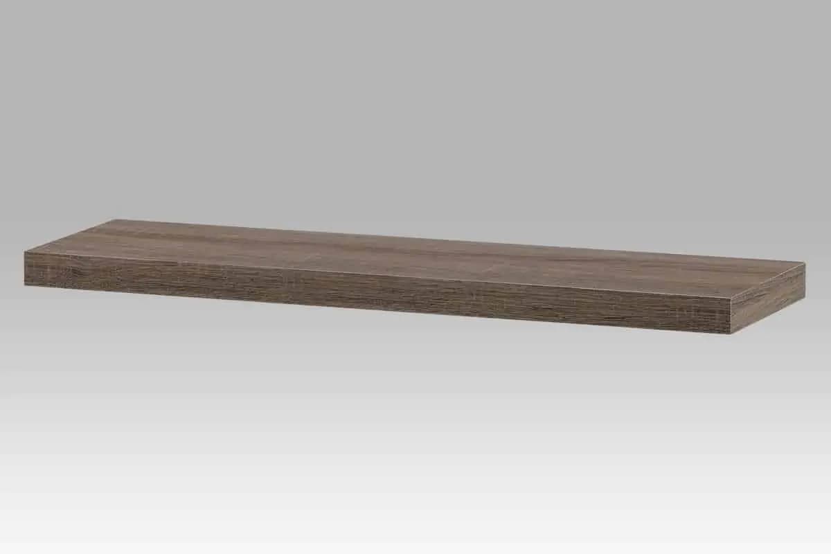 Autronic Nástěnná polička 90cm P-013 SON2 - tmavý dub sonoma