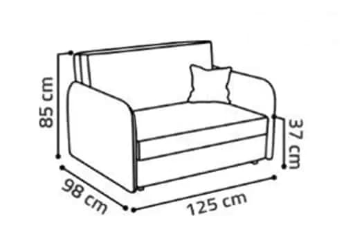 Falco Rozkládací křeslo Vivian Loft II Mono 247 tmavě šedá - náhled 5