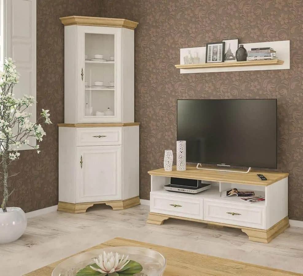 Casarredo Televizní stolek IRIS borovice andersen/zlatý dub - náhled 2