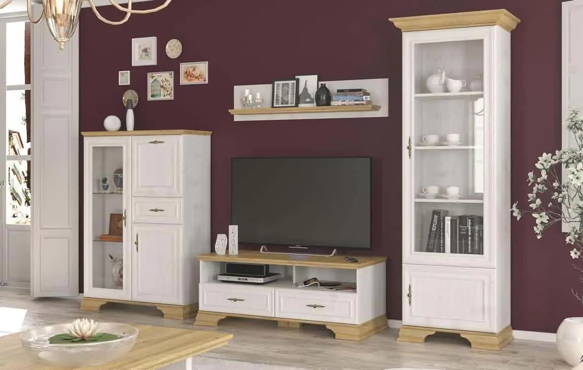 Casarredo Televizní stolek IRIS borovice andersen/zlatý dub - náhled 4