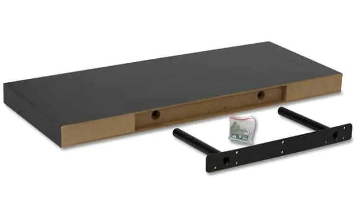 Autronic Nástěnná polička 60cm P-001 SON2 - tmavý dub sonoma - náhled 2
