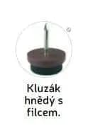 ATAN Barová židle 373 049 Daniel bílá koženka, buk, kluzák hnědý s filcem - náhled 4