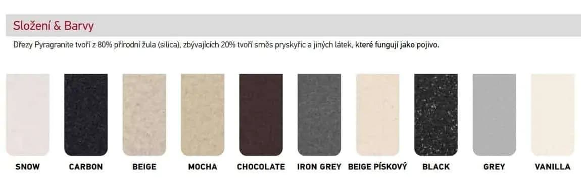 Casarredo Pyragranitový dřez CAMEA 1B 1D LH (79x50) black - náhled 3