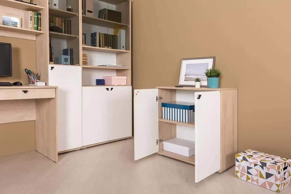 Casarredo Komoda 2D GRAYSON dub endgrain/milk rikamo soft - náhled 5