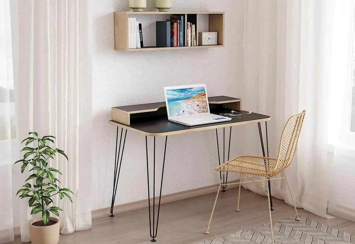 Casarredo Pracovní stůl BRAYDEN 3 12.66 černá/dub sonoma - náhled 2