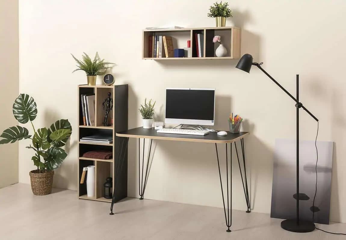 Casarredo Pracovní stůl BRAYDEN 3 12.66 černá/dub sonoma - náhled 4