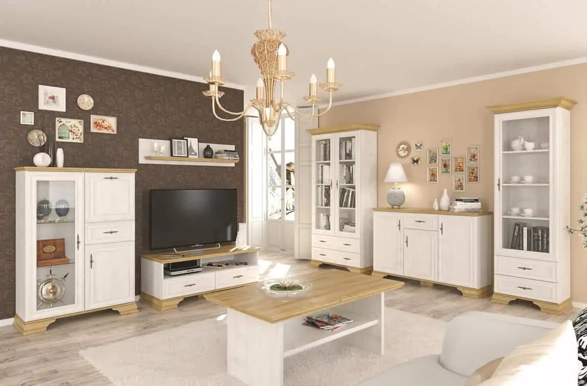Casarredo Konferenční stolek IRIS borovice andersen/zlatý dub - náhled 3