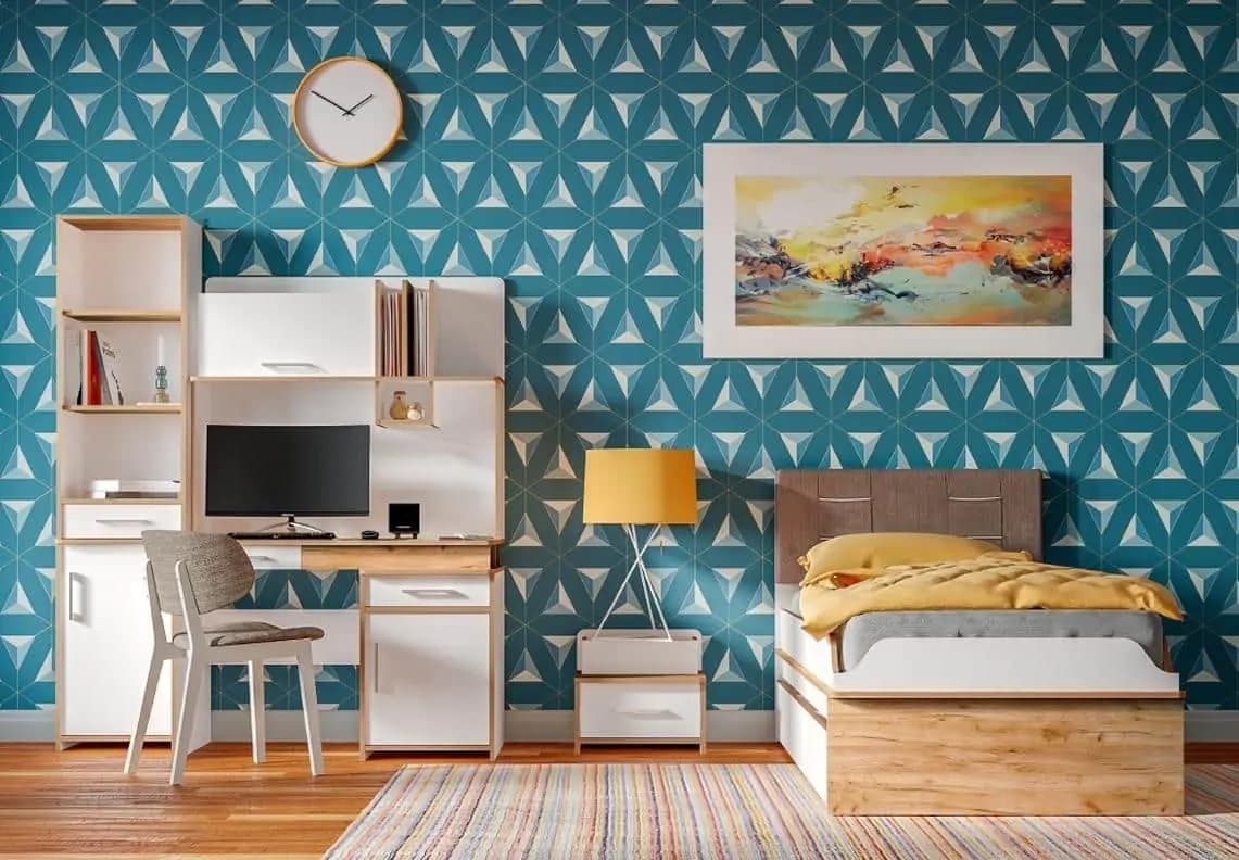 Casarredo Postel 90 WOODY bílá/dub kraft zlatý - náhled 3