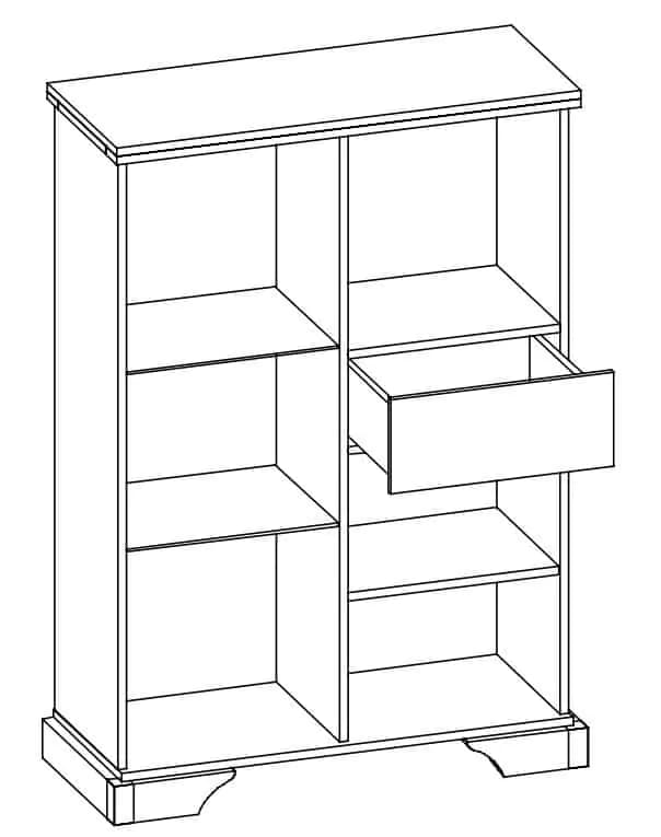 Casarredo Barová skříňka IRIS – borovice andersen/zlatý dub - náhled 2