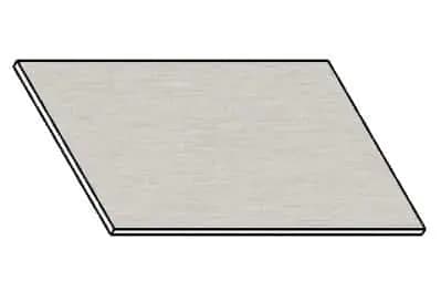 Casarredo Kuchyňská pracovní deska 90 cm – aluminium mat