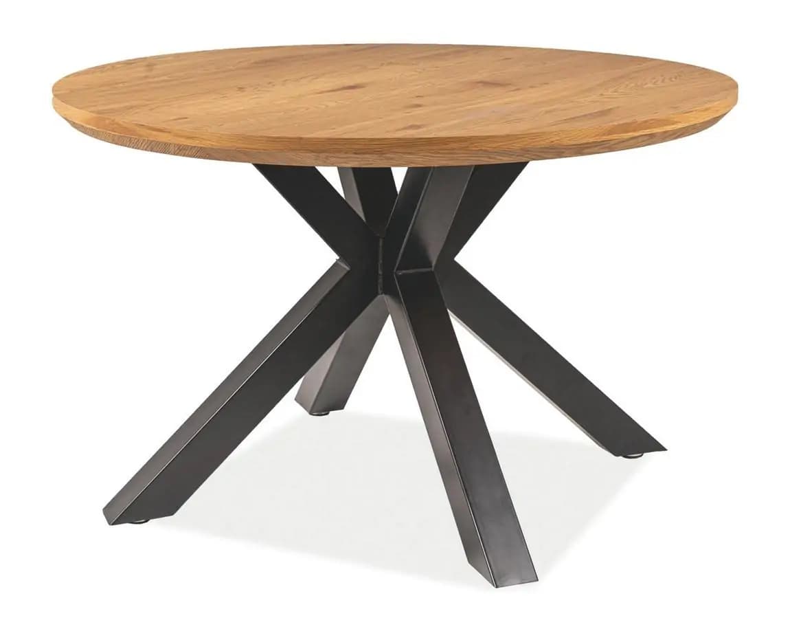 Casarredo Jídelní stůl RITMO 120 - dub/černá mat
