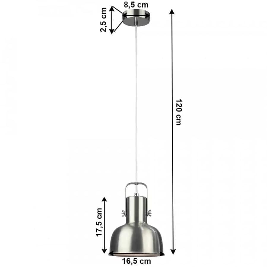 Tempo Kondela Visící lampa AVIER TYP 3 - matný nikl - náhled 2