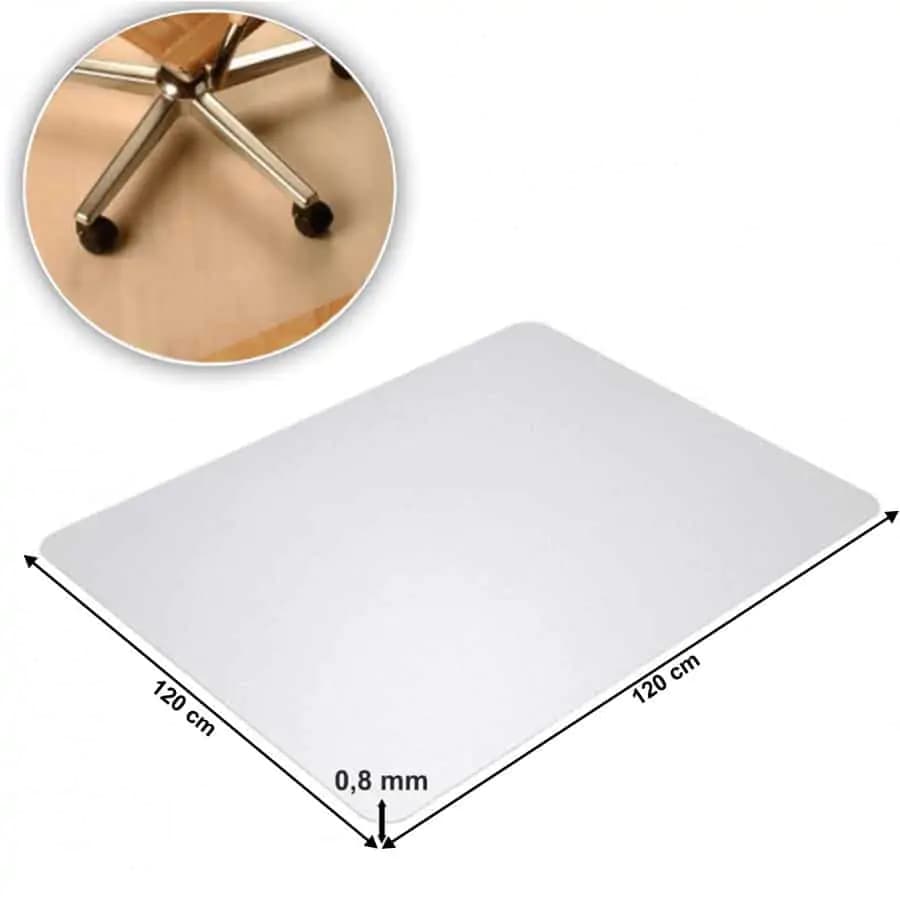 Tempo Kondela Ochranná podložka pod židli ELLIE NEW TYP 8 - 120x120 cm, 0,8 mm, transparentní - náhled 5