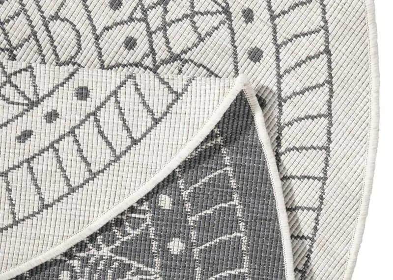 Hanse Home Kusový koberec Twin-Wendeteppiche 103143 šedá 100x100 (průměr) kruh - náhled 2