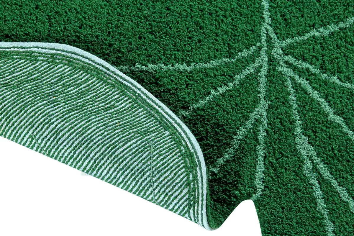 Lorena Canals Bio koberec kusový, ručně tkaný Monstera Leaf zelená 120x180 cm - náhled 2
