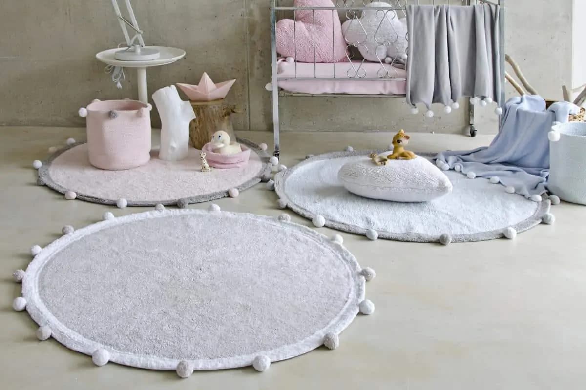 Lorena Canals Pro zvířata: pratelný koberec Bubbly šedá 120x120 (průměr) kruh - náhled 5