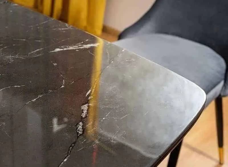 Casarredo Jídelní stůl CYRYL I 140x80 černá/zlatá - náhled 4