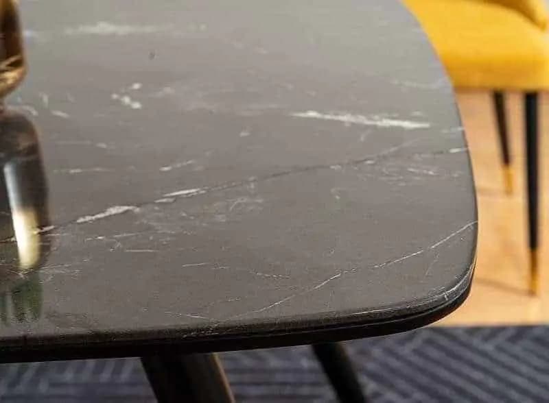 Casarredo Jídelní stůl CYRYL I 140x80 černá/zlatá - náhled 5